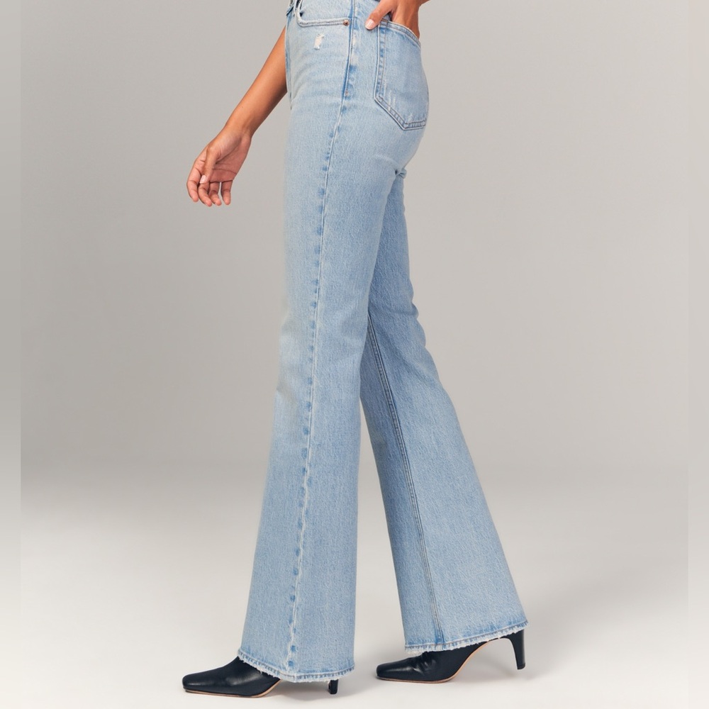 Abercrombie & Fitch Ultra High Rise Flare Denim Jeans